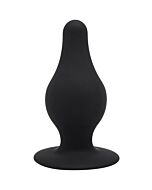 Cheeky Love Plug de Prazer de Dupla Densidade XS Preto - Plugue de Silicone com Ventosa
