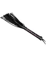 Chicote Flamejante Roxo - Flogger roxo com aparência de couro