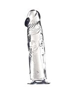 Dream Toys - Dildo transparente de 22,8cm em gelatina
