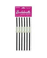 Bachelorette pénis palhas luminescentes 6 pcs