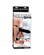 Fetish fantasia extrema arnês de silicone preta oca