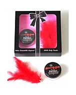 Caso pós comestíveis de morango