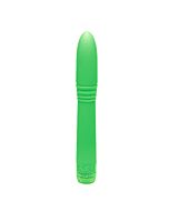 vibrador Neon luv toque e pregas finas verdes