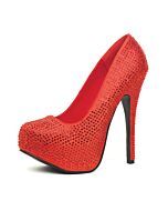 Leg Avenue bomba bomba de cetim vermelho com strass