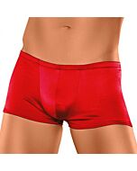 O poder masculino cetim vermelho boxer