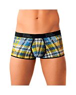 Pugilista masculino poder potenciador de impressão digital azul