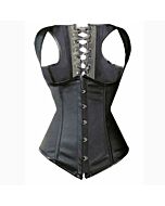Intimax underbust couro preto