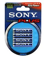 pilhas alcalinas AAA Sony mais 4 unidades