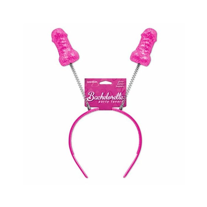 Tiara de despedida de solteira com penas de brilho