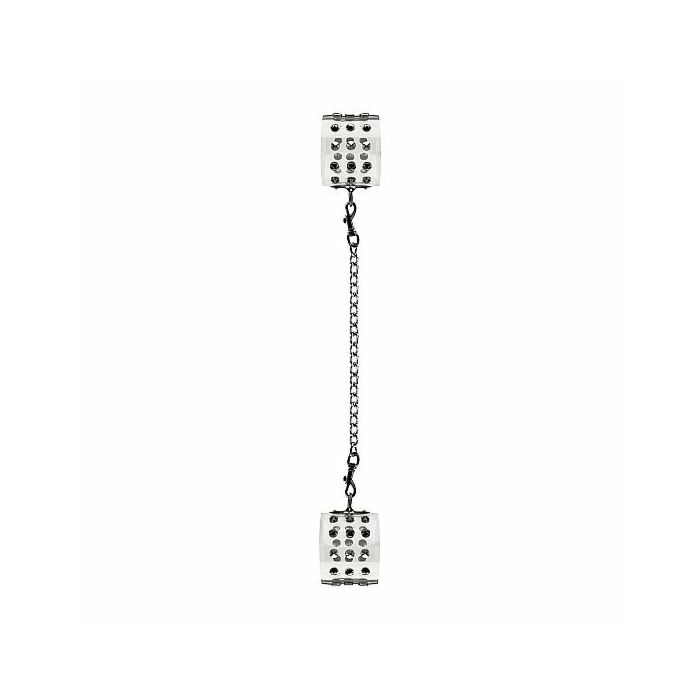 Bad esposas de romance pés hialina com rebite de metal