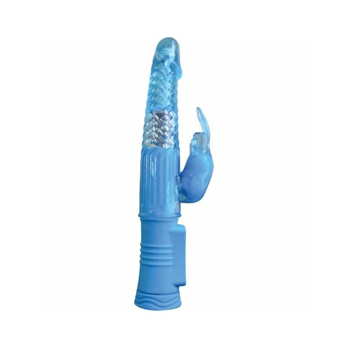 4play deluxe vibrador galopante coelho azul fina