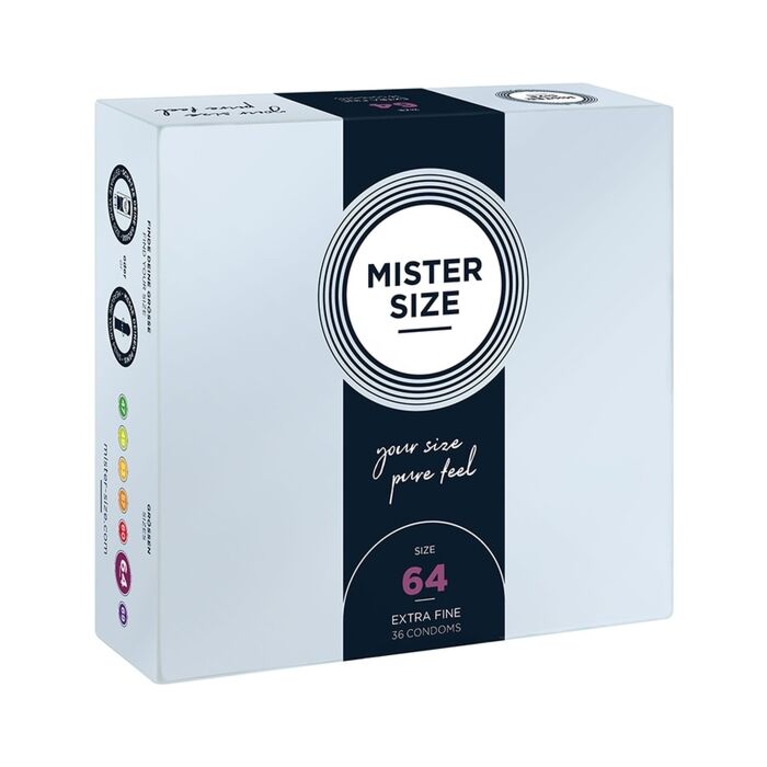 Mister tamanho 64mm - pack de 36 preservativos