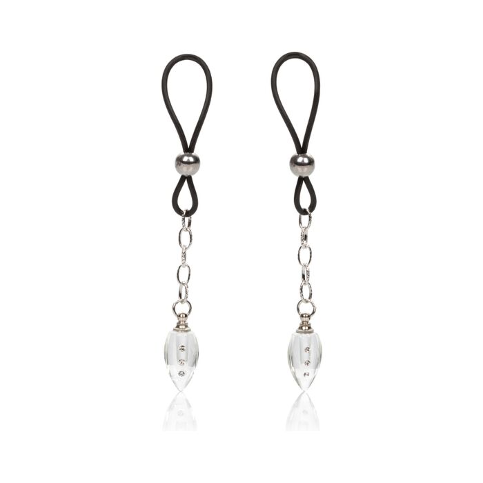 Pingentes de mamilo de cristal em forma de gota