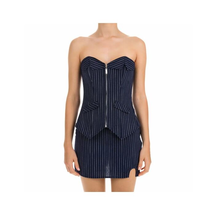 Corset diplomático azul