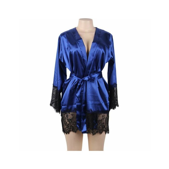 Bata kimono silk justice azul