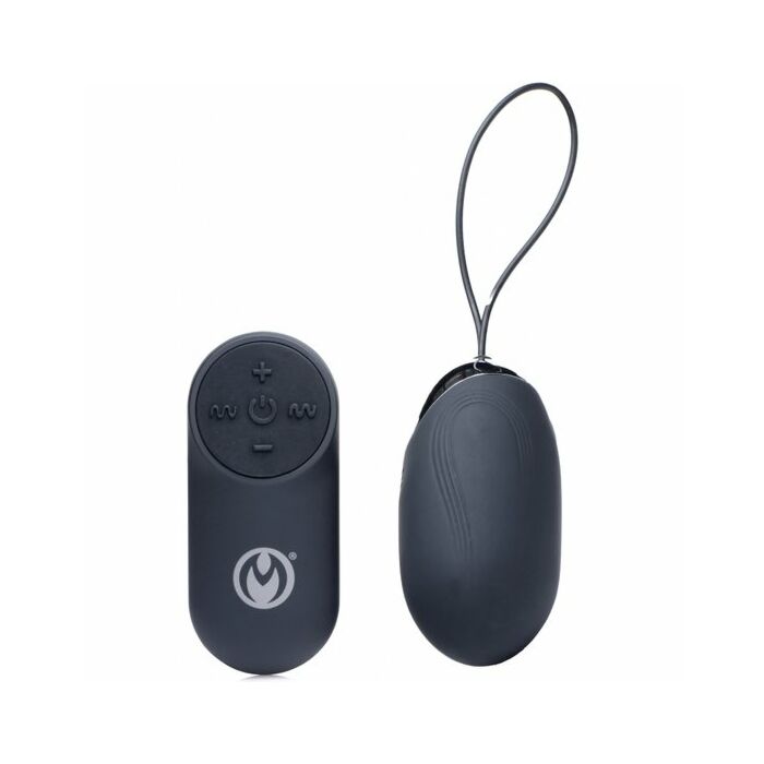 Ovo vibratório de silicone - controle remoto thunder egg 21x - preto