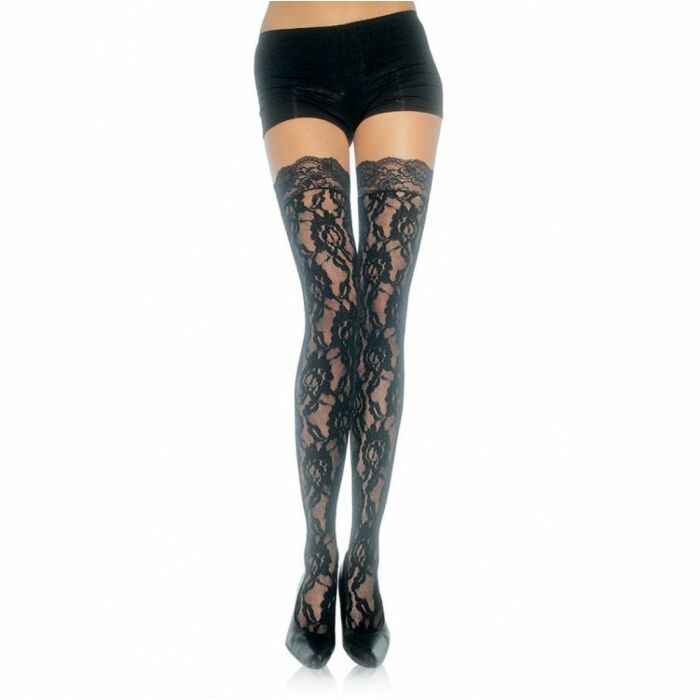 Meias Floral Lace Avenue