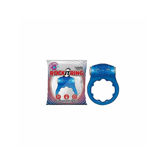 Rock it anillo vibrador desechable - azul