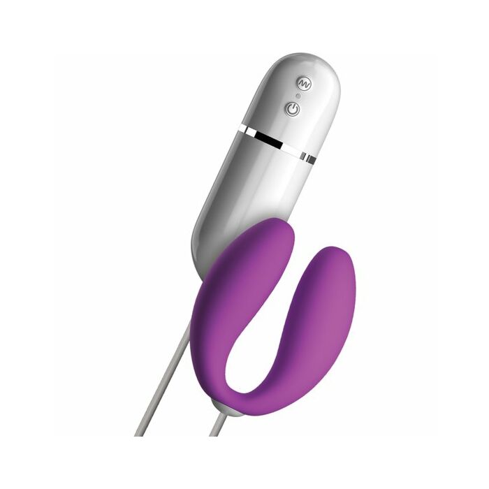 Crush snuggles vibrador para parejas morado