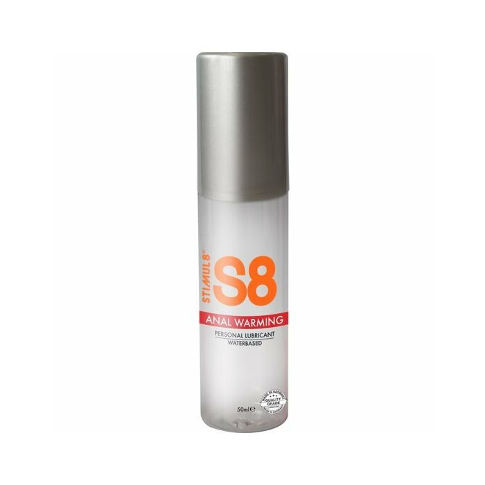 S8 lubricante anal base de agua efecto calor 50ml