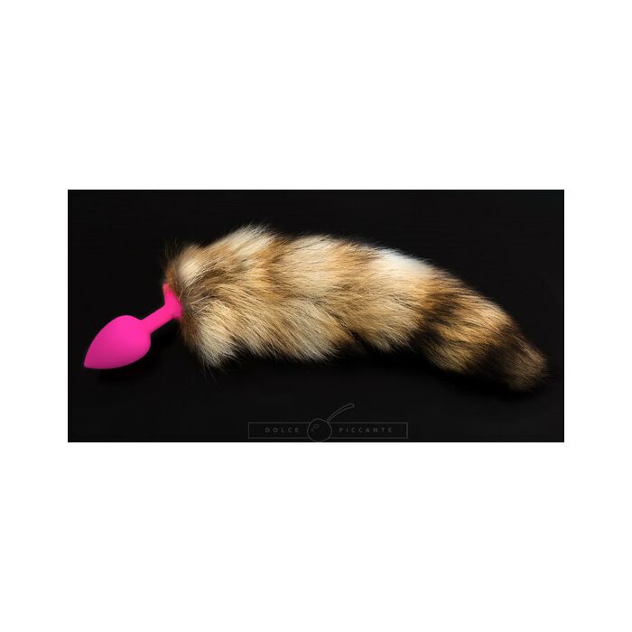 Plug de silicone rosa com cola - s