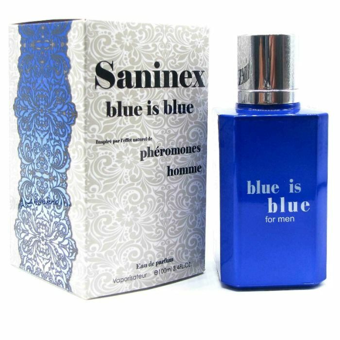 Perfume Saninex phromones azul é homens azuis