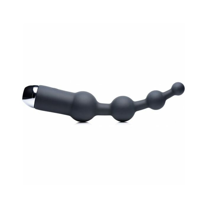 10x bolas anales silicona con vibrador - negro