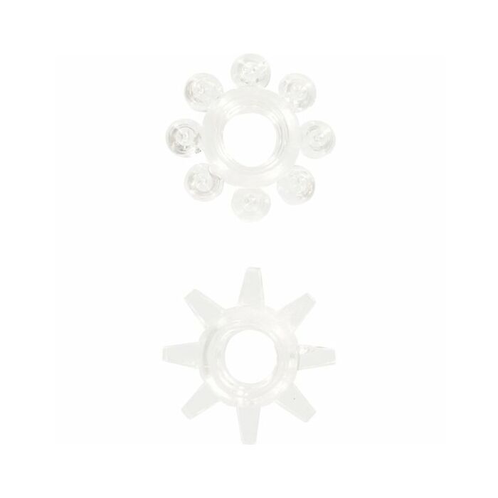 2pcs anel transparentes elásticos de energia