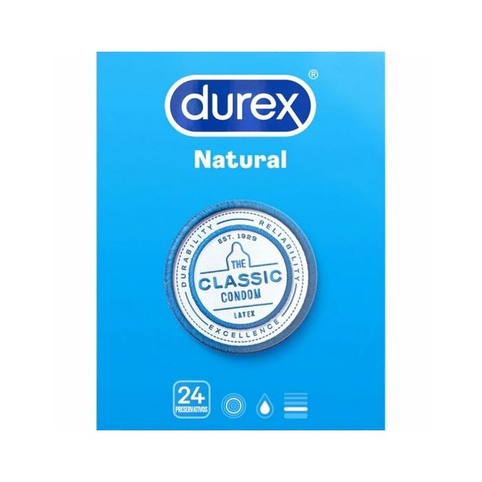 Preservativos Durex Natural, 24 Unidades
Preservativos Durex Natural, 24 Unidades