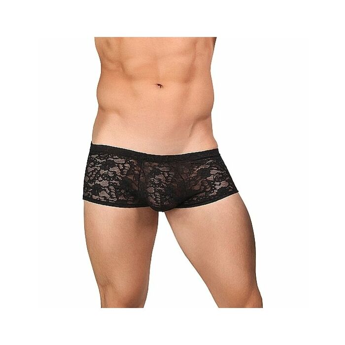 Male power boxer encaje negro