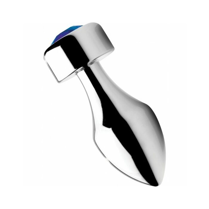 Bujão de alumínio com gema azul - pequeno