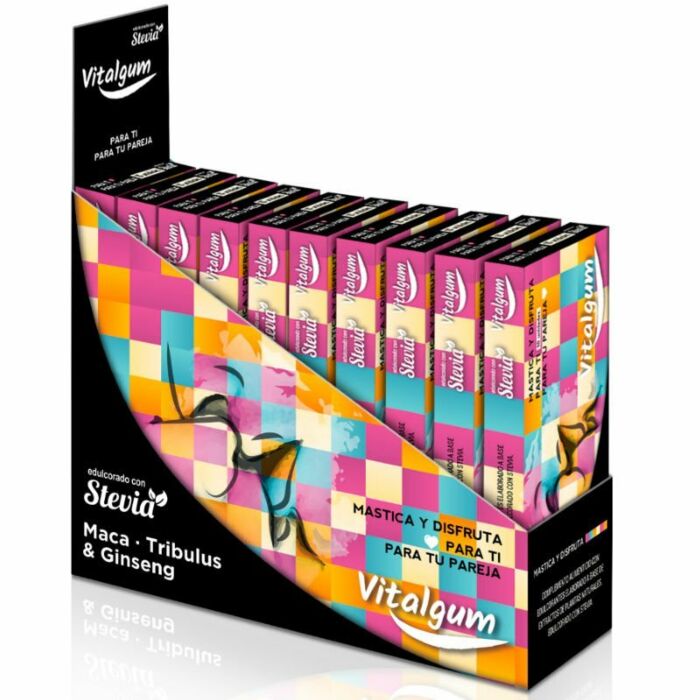 Vitalgum passion chicle vigorizante pack 12 ( con 10 chicles)