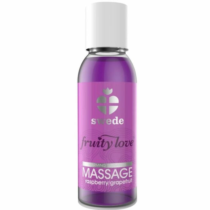 Frutado amor massagem com óleo efetoras de calor 50 ml de framboesa / sueco grapefruit