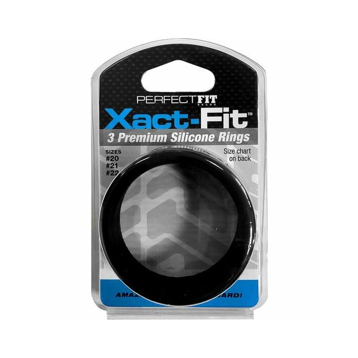 Xact fit kit 3 anillos de silicona - 5 cm, 5.3 cm y 5,5 cm