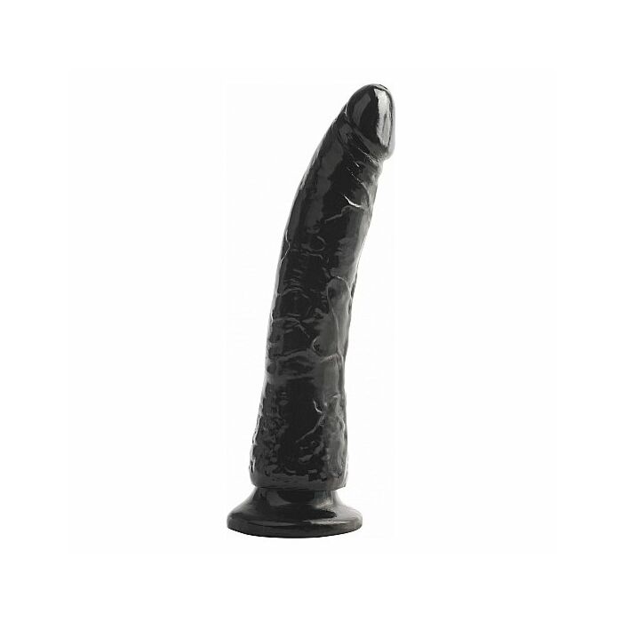 Basix Jelly Penis 19 cm preta magro