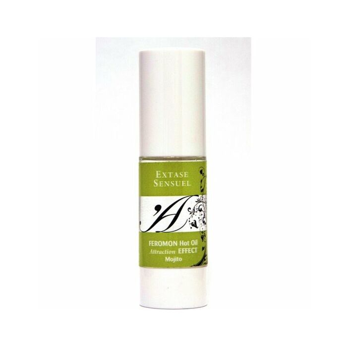 óleo de massagem sensual Extase com feromônios mojito efeito de calor