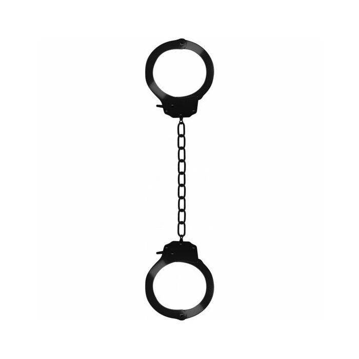 algemas de tornozelo preto prisão Ouch