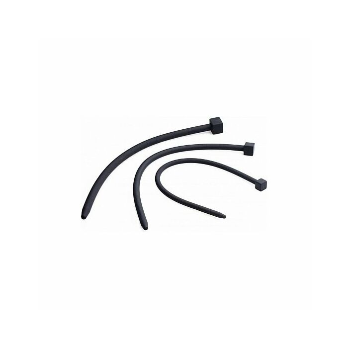 Bolted deluxe sondas uretra de silicona - negro