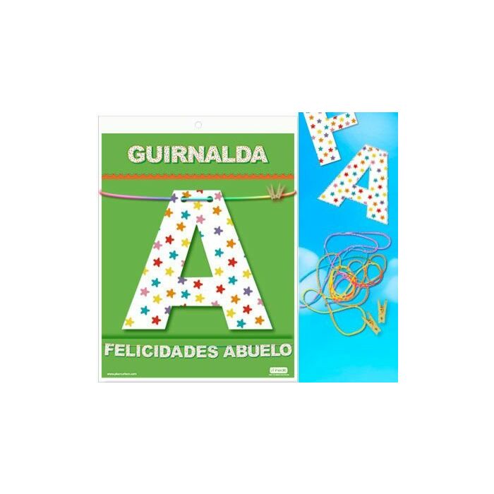 Guirnalda felicidades abuelo (cartulina 220gr)