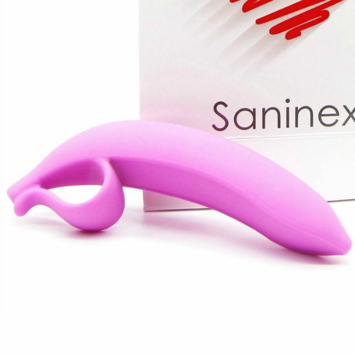 Saninex de banana dildo rosa orgásmica fantasia