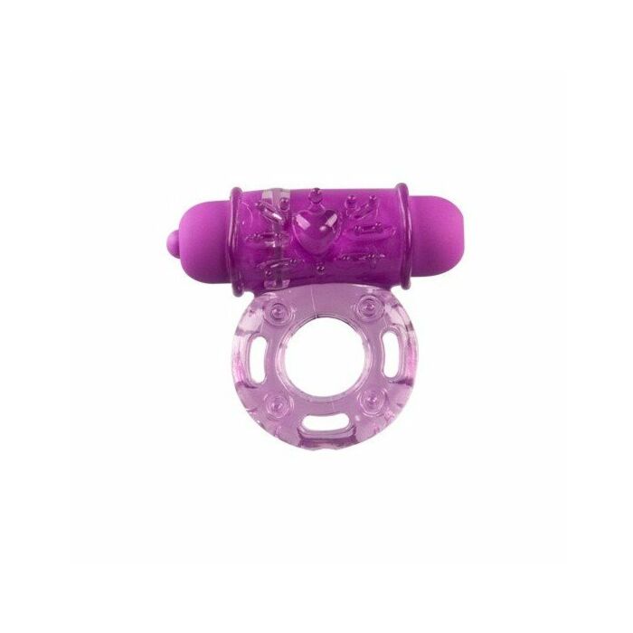 anel de pênis com vibrador roxo