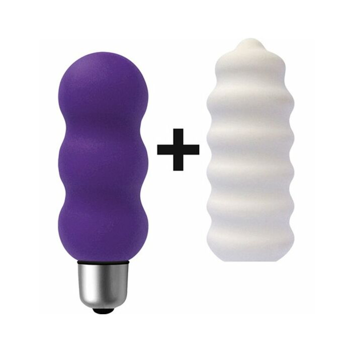 Joystick giroscópio micro estimulador com mangas roxo / branco