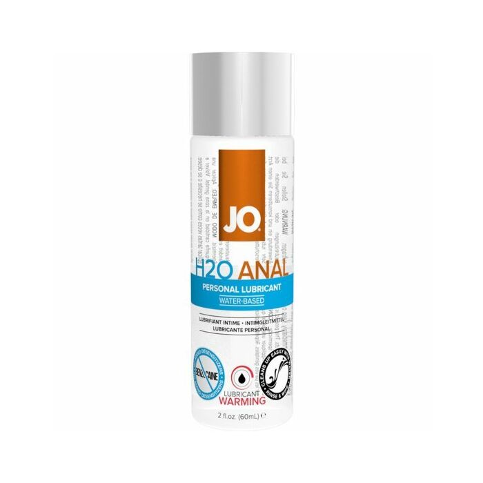 à base de água Jo efeito de calor lubrificante anal 75 ml