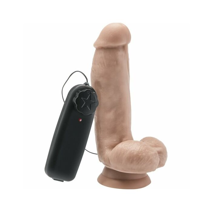 Pene vibrador con testiculos 15cm
