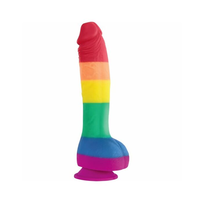 Cores 21,5cm dildo edição orgulho