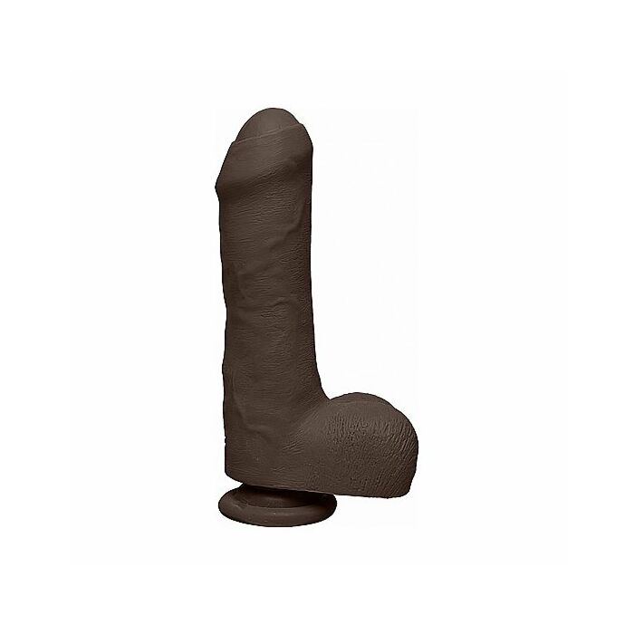 Uncut d - pene realístico ultraskyn 17,5cm - chocolate