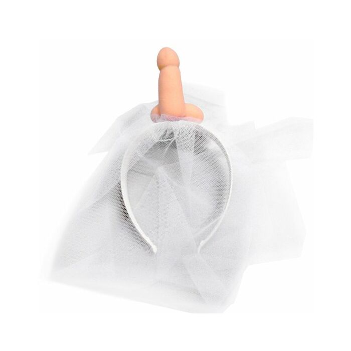 Velo de novia blanco con pito