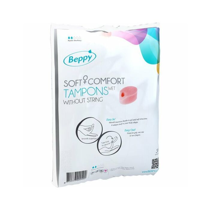 Tampões Beppy lubrificado 30 pcs