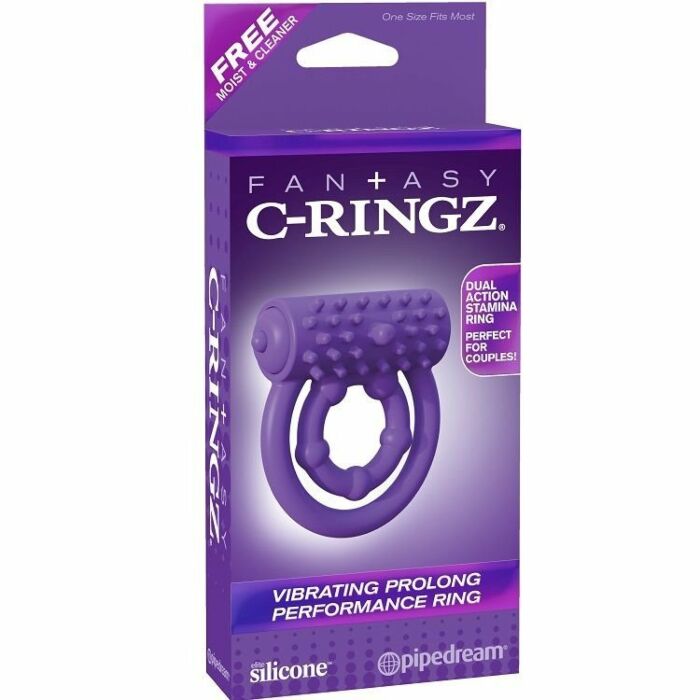 Fantasia c-anel vibrador retardador de anel
