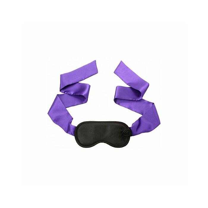 seda rosa negra máscara bondage